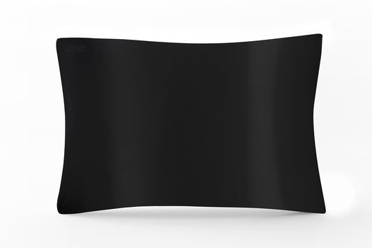 Копринена калъфка за възглавница - Черна - 51х76 см