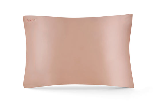 Копринена калъфка за възглавница - Розово злато - 51х76 см.