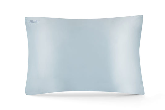 Копринена калъфка за възглавница - Светлосиня - 51х76 см.